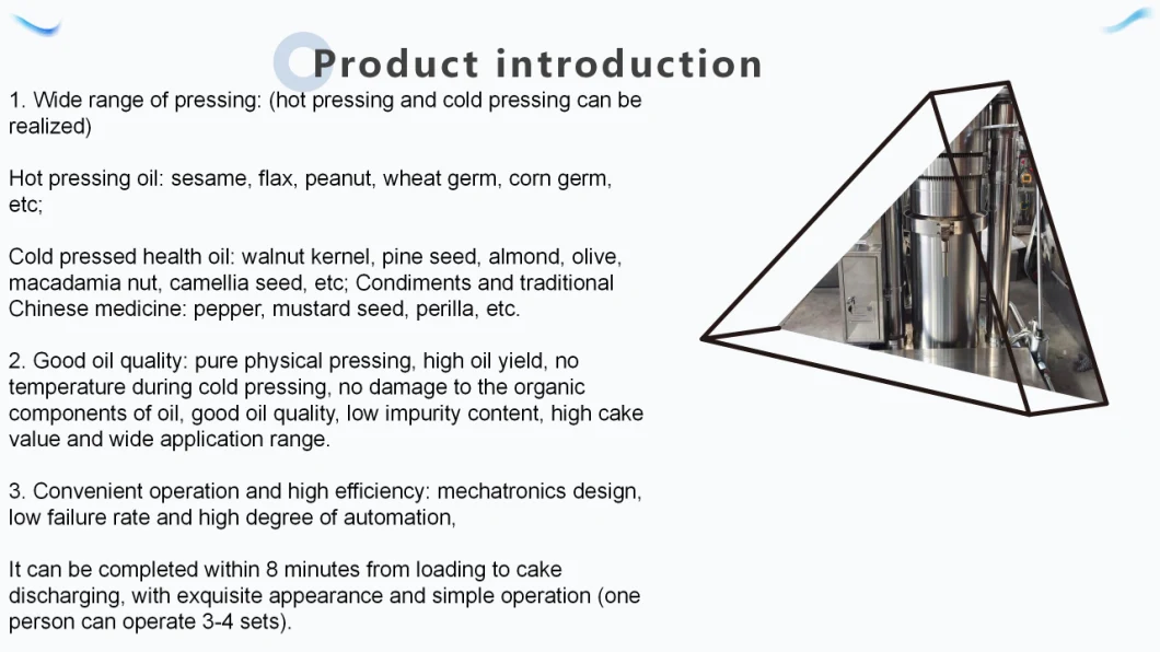 Hydraulic Cold Press Mango Seed Oil Press Machine Factory Direct Price Concessions