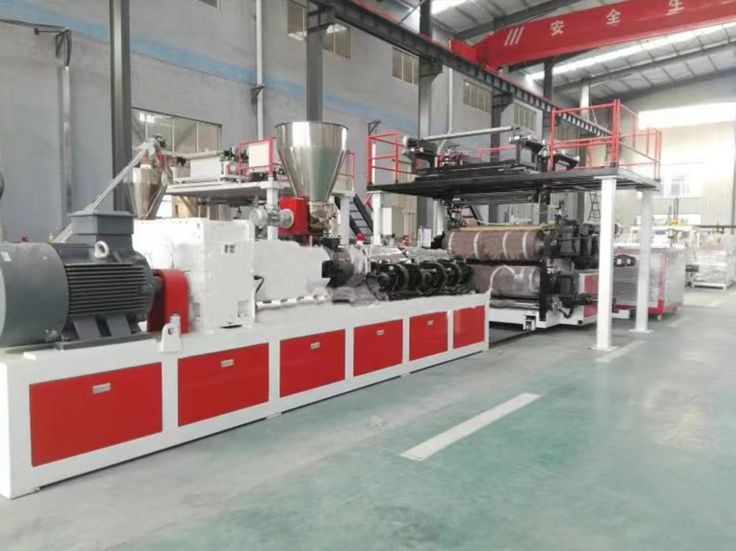 Hallmark Low Maintenance Cost Economical Stone Plastic Composite Spc PVC Board Production Line Professional Flooring Making Line