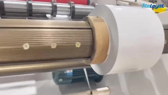 Máquina de corte e rebobinamento CNC Plccontrol de alta velocidade para papel, etiqueta adesiva, filme protetor de tela, autoadesivo, papel artesanal, filme grosso de PVC, corte